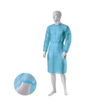 shumee Medicinski predpasnik z elastičnimi trakovi, netkani, moder L, 20g/m2 (10 kosov)