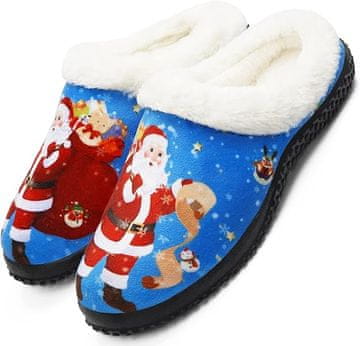 shumee ŽENSKI IN MOŠKI UNISEX ZIMSKI BOŽIČKI COPATI DEDEK BOŽIČEK MODRI VEL.40