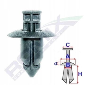 shumee Zatiči za oblazinjenje vrat Romix B23144