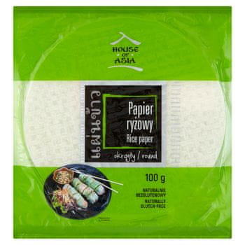 shumee Rižev papir House of Asia okrogel 100g
