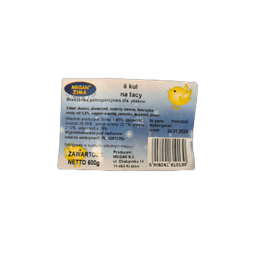 shumee Megan Zima Komplet 6 kroglic na pladnju 600 g