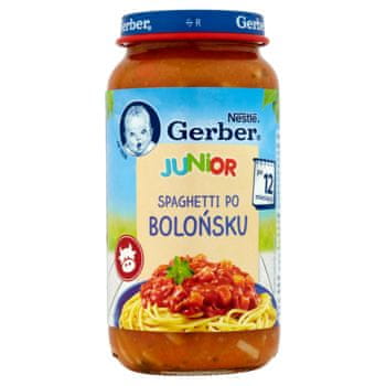 shumee Gerber Junior špageti bolonjez večerja po 12 mesecih 250 g