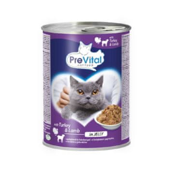shumee Prevital hrana za odrasle mačke 415 g s puranom in jagnjetino v želeju
