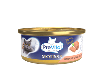 shumee PreVital mini konzerva - pena za odrasle mačke z lososom 85 g