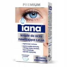 shumee Iana Premium vlažilne kapljice za oči 0,4 % 10 ml