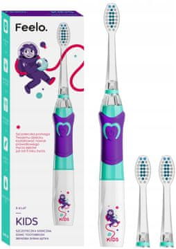 shumee Sonična zobna ščetka za otroke 3-6 let FEELO KIDS 1 kos.