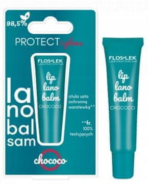 shumee FLOSLEK Lanobalsam balzam za ustnice čokolada 12 g