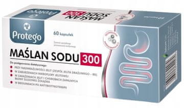 shumee Protego natrijev butirat 300 mg, zdravilo za razdražljivo črevesje, 60 kapsul