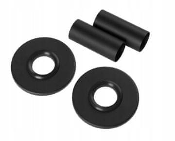 shumee INVENA KOMPLET ZA MASKIRANJE PRIKLJUČKA ZA ENOJNO ČRNO CEVI RADIATORJA