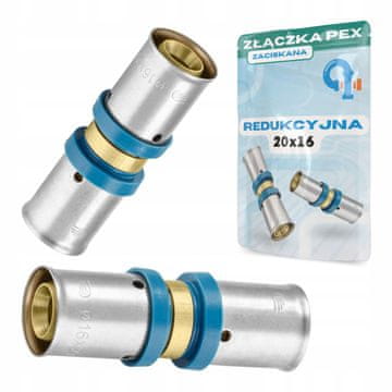 shumee PEX 20x16 stiskalni fiting iz masivne medenine
