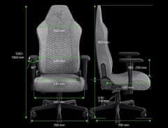 Razer Iskur V2 X stol za igralce videoiger, svetlo siv (RZ38-05310200-R3G1)