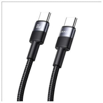 USAMS USAMS KABEL USB-C NA USB-C 60W 1.2M ALUMINUM ALLOY DATA CABLE SY SERIES SJ724USB01 (US-SJ724)