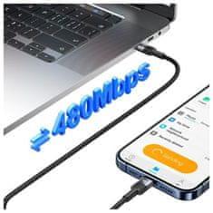USAMS USAMS KABEL USB-C NA USB-C 60W 1.2M ALUMINUM ALLOY DATA CABLE SY SERIES SJ724USB01 (US-SJ724)