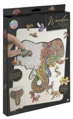 Grafix Lesena sestavljanka slon 132 kosov