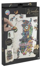 Grafix Lesena sestavljanka sova 133 kosov