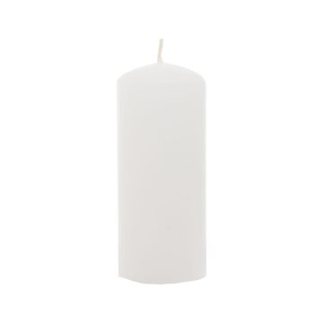 shumee Bela, gladka sveča za osrednji del mize, 11 cm