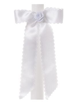 shumee Dekoracija za svečo K02 za krst in obhajilo, bela