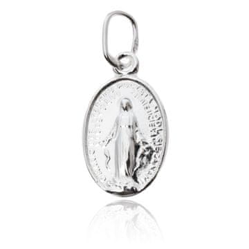 shumee Srebrni medaljon z Brezmadežno Gospo, 0,9 g, .925