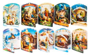 shumee Set 10 božičnih lovorikov B6 s kuverto