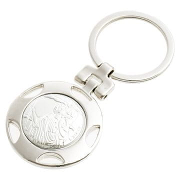 shumee Posrebreni obesek za ključe s sv. Krištofom