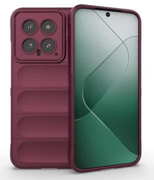 shumee Ovitek Magic Shield Armor za Xiaomi 14 Burgundy