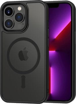 shumee Mat ovitek Mag, združljiv z MagSafe za iPhone 13 Pro črn