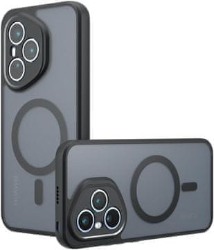 shumee Ovitek Matte Mag, združljiv z MagSafe za Honor 400 Pro Black