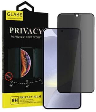 shumee Kaljeno steklo, privacy glass za Samsung Galaxy S24 / Galaxy S25 črno