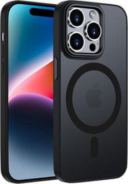 shumee Mat ovitek Mag, združljiv z MagSafe za iPhone 14 Pro črn