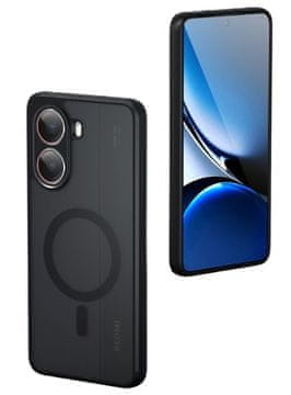 shumee Ovitek Matte Mag, združljiv z MagSafe za POCO X7 Pro 5G črn