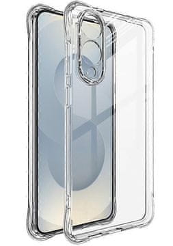 shumee Silikonski Armor Antishock ovitek za Samsung Galaxy S25 Edge, brezbarven