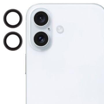 shumee Camera LENS kaljeno steklo za iPhone 16 Pro / 16 Pro Max črna