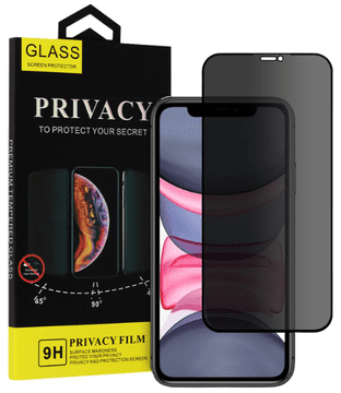 shumee Privacy Glass kaljeno steklo za iPhone 11 črno