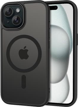 shumee Frozen Mag Cover MagSafe Case za iPhone 15 črna