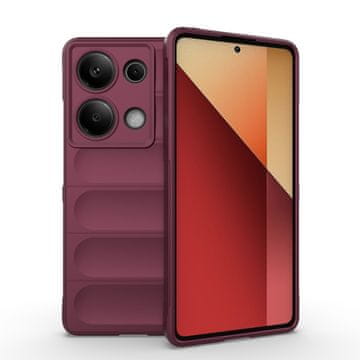 shumee Ovitek Magic Shield Armor za Xiaomi Redmi Note 13 Pro 4G Bordo