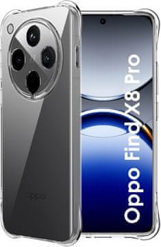 shumee Armor Antishock ovitek za Oppo Find X8 Pro, prozoren