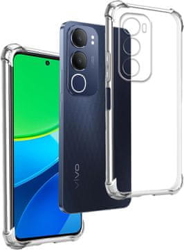 shumee Silikonski Armor Antishock ovitek za Vivo Y19s 4G, prozoren