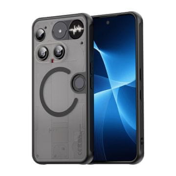 shumee Matte Mag Cover, združljiv s telefonom MagSafe for Nothing Phone 3, črn