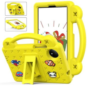 shumee Kickstand Children EVA Shockproof Case za Xiaomi Redmi Pad SE 8.7 2024 Rumena