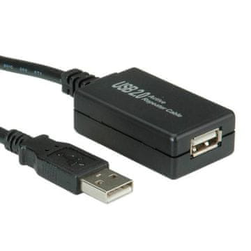 shumee Podaljševalni kabel USB 2.0 Value, aktivni z repetitorjem 12 m, 12.99.1110