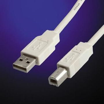 Value 3m USB 2.0 kabel USB-A na USB-B, siv, 11.99.8831