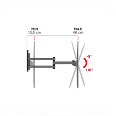 Meliconi Stenski nosilec za TV FlatStyle FDR400 Fast Block