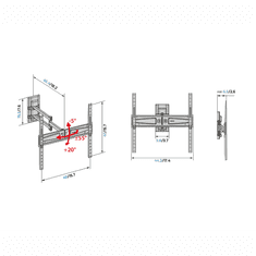Meliconi Stenski nosilec za TV FlatStyle FDR400 Fast Block