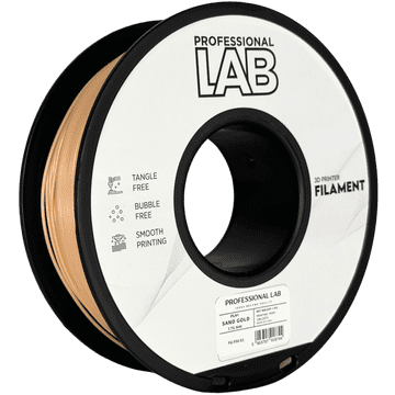 Professional Lab PLA+ Pesek Zlata Filament 1.75mm - Professional Lab za 3D Tisk (1kg Kolut)