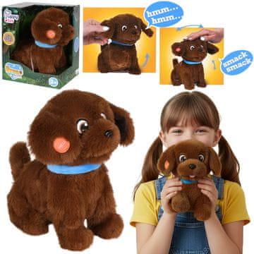 sarcia.eu Puppy Luv Junior BRUNO - INTERAKTIVNI labrador, plišasti kužek, otroška igrača, ZVOKI 2+