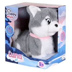 sarcia.eu Puppy Luv Junior LUNA - INTERAKTIVNI pes husky, plišasti kužek, otroška igrača, ZVOKI 2+
