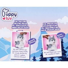 sarcia.eu Puppy Luv Junior LUNA - INTERAKTIVNI pes husky, plišasti kužek, otroška igrača, ZVOKI 2+