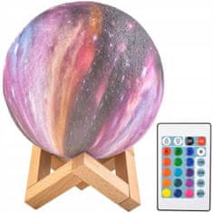Malatec LED RGB 3D luna z daljinskim upravljalnikom 20cm