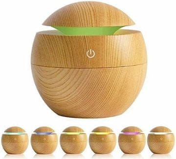 Verkgroup Vlažilec zraka in izparjevalnik eteričnih olj – difuzor z RGB LED 150ml