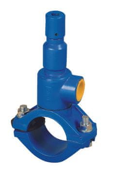 shumee Priključni sveder DN160x50 za PVC/PE cevi (samovrezne), PN10, za vodo, GJL - siva litina